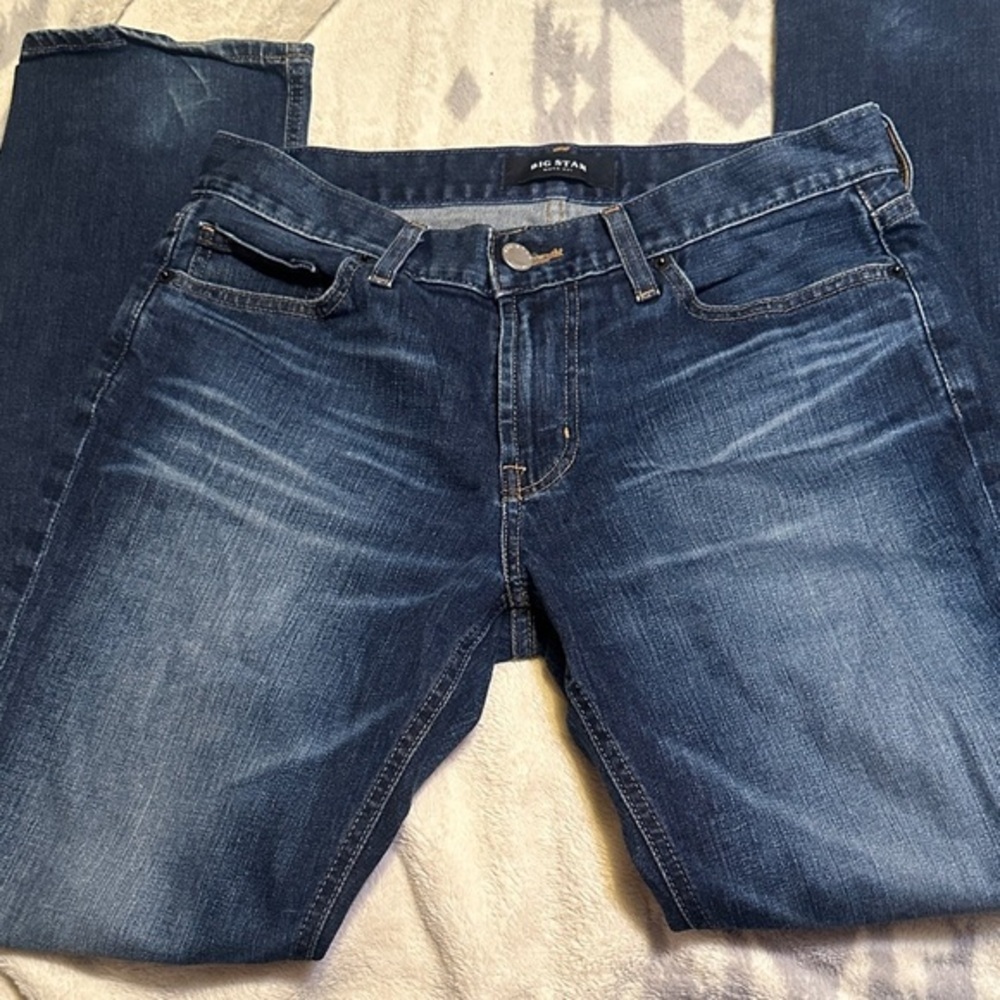 Big Star Nova XVI Men's Straight Jeans - Dark Blue